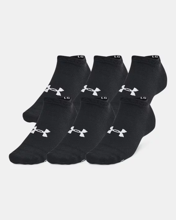 UA Essential Unisex 6-Pack Low Cut Socks