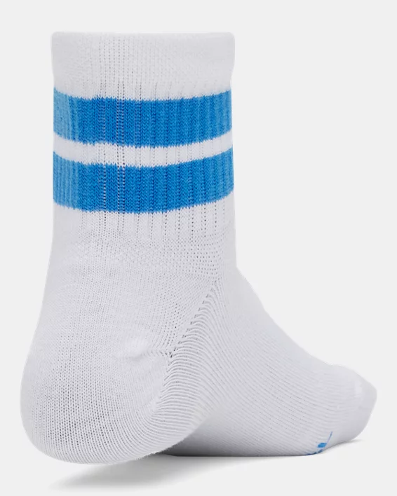 UA Essential Kids 6-Pack Quarter Socks - Image 3