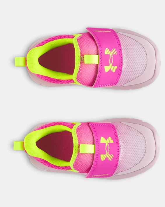 UA Flash Girls Infant Running Shoes - Image 3