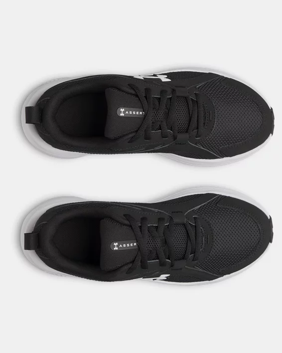 UA Assert 11 Wide Boys Grade School Running Shoes - Image 3
