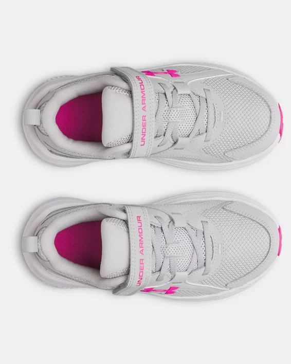 UA Assert 11 AC Wide Girls Pre-School Running Shoes - Image 3
