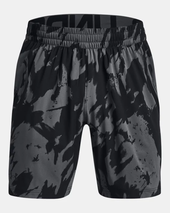 UA Elevated Woven Printed Mens 8.25 Shorts - Image 6