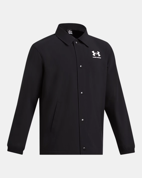 UA Icon Woven Boys Coach Jacket - Image 3