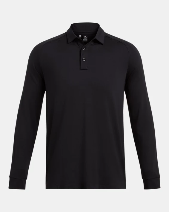UA Tactical Elite Mens Long Sleeve Polo - Image 3