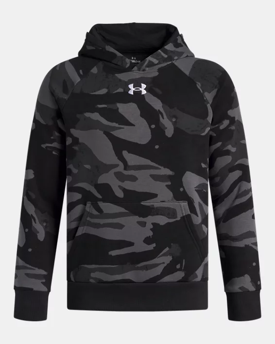 UA Rival Fleece Printed Boys Hoodie