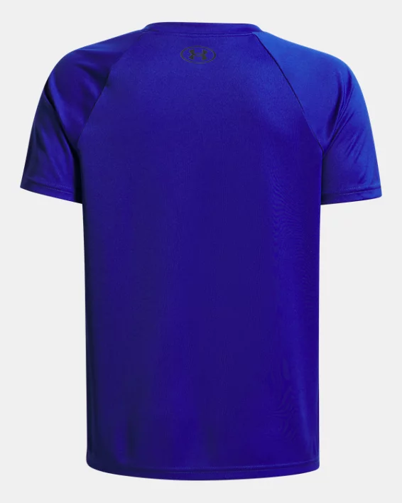 UA Tech Graphic Wordmark Boys Short Sleeve - Image 2