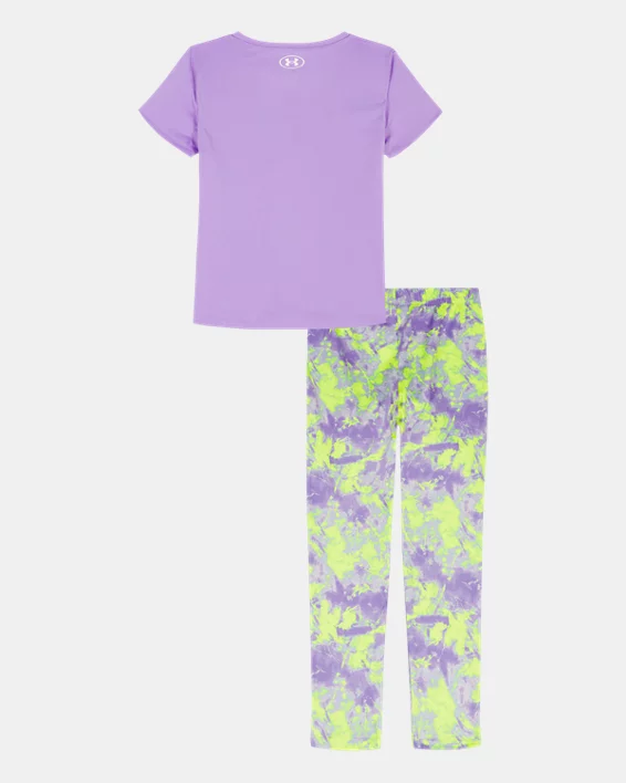UA Printed Infant Girls Leggings Set - Image 3