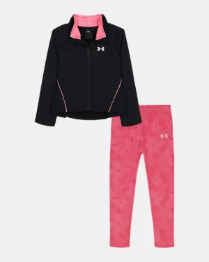 UA Rival Flutter Little Girls Track Suit
