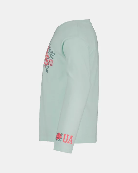 UA Rose Stitch Girls Pre-School Long Sleeve - Image 2