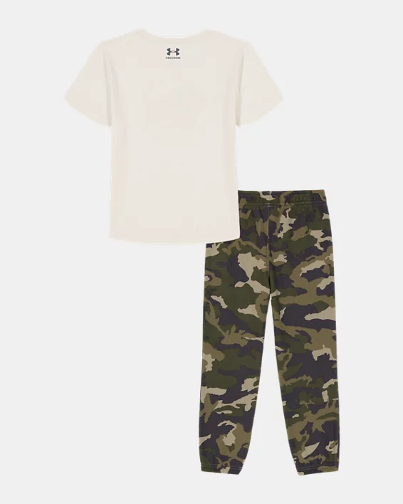 UA Freedom Flag Infant Boys Short Sleeve & Joggers Set - Image 2