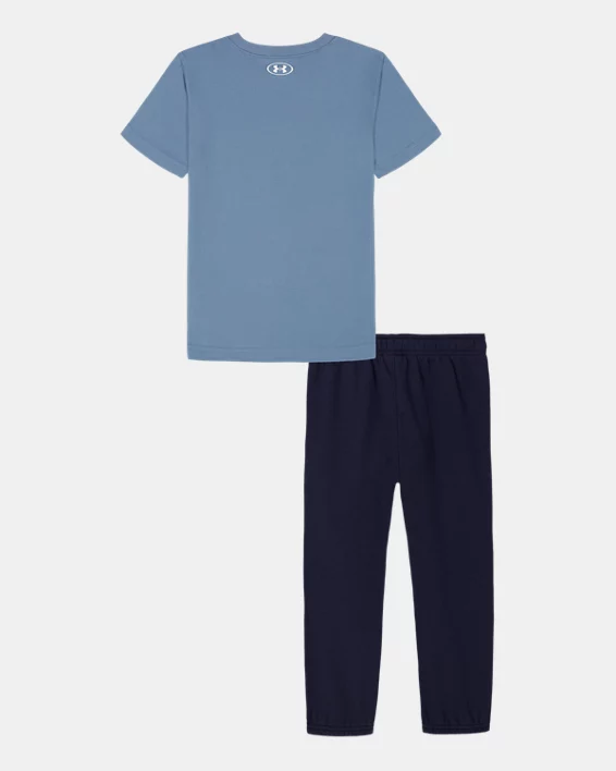 UA Tech Toddler Boys Short Sleeve & Joggers Set - Image 2