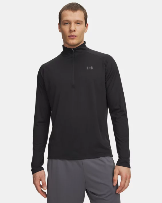 UA Tech Mens Zip Long Sleeve