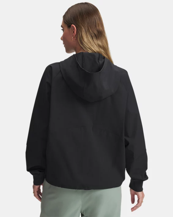 UA Woven Womens Full-Zip Jacket - Image 2