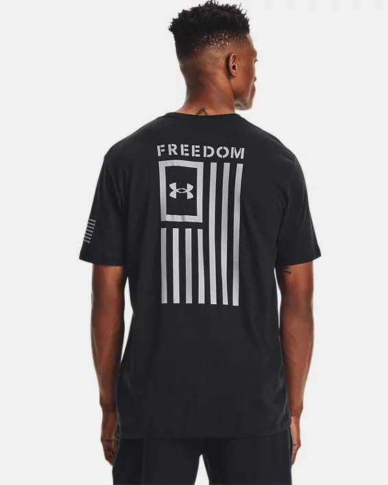 UA Freedom Flag Mens T-Shirt - Image 2