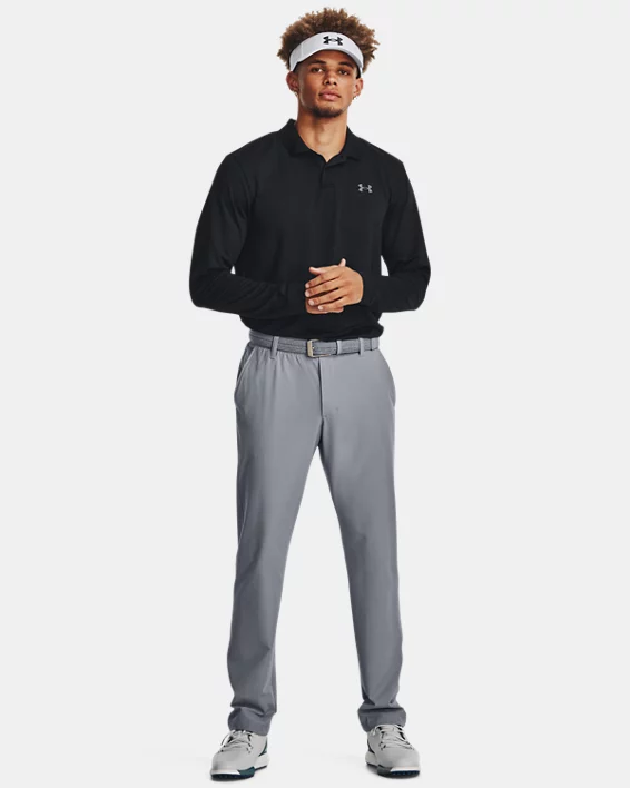UA Matchplay Mens Long Sleeve Polo - Image 3