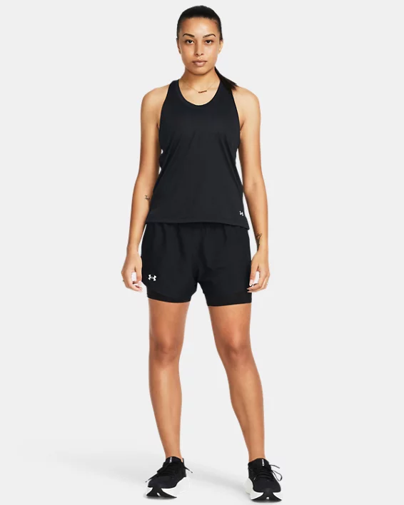UA Fly-By Womens 2-in-1 Shorts - Image 3