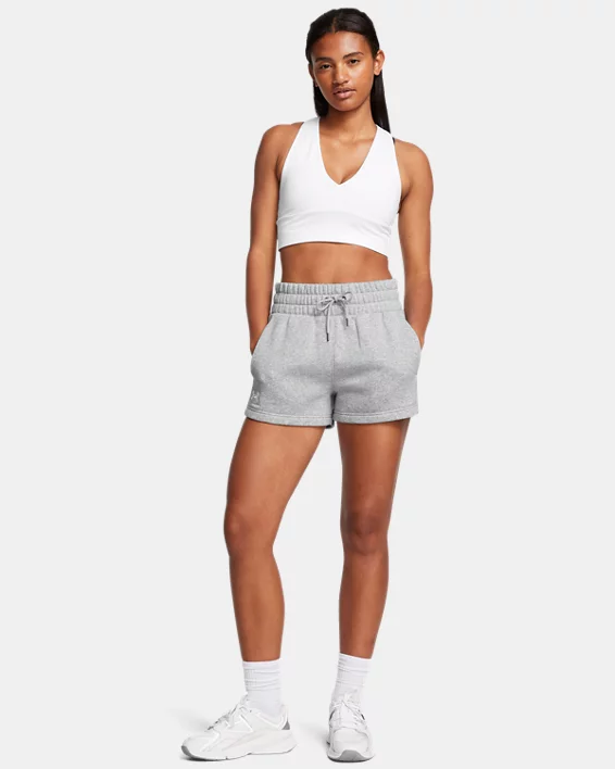 UA Icon Fleece Boxer Womens 2.75 Shorts - Image 3