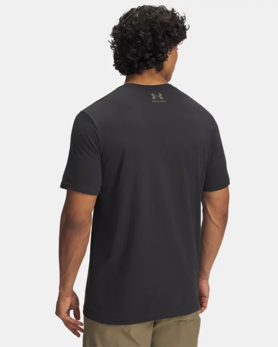 UA Freedom Flag Printed Mens T-Shirt - Image 2