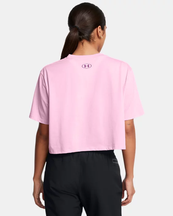 UA Boxy Wordmark Womens Short Sleeve - Image 2