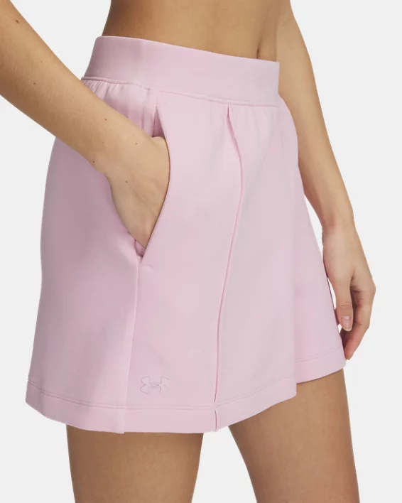 UA Unstoppable Fleece Womens 4 Shorts - Image 4