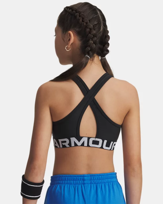 UA Crossback Girls Sports Bra - Image 2