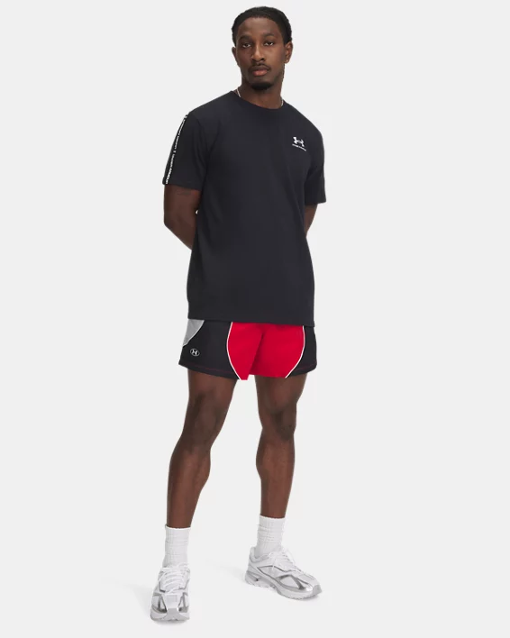 UA Icon Colorblock Mens 6 Volley Shorts - Image 3