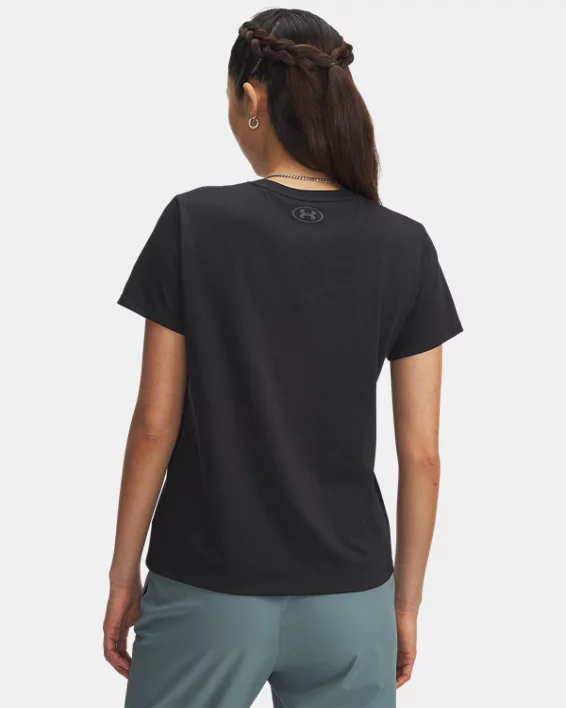 UA Rival Shimmer Womens Short Sleeve - Image 2
