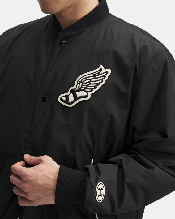 UA Icon Varsity Mens Jacket - Image 3
