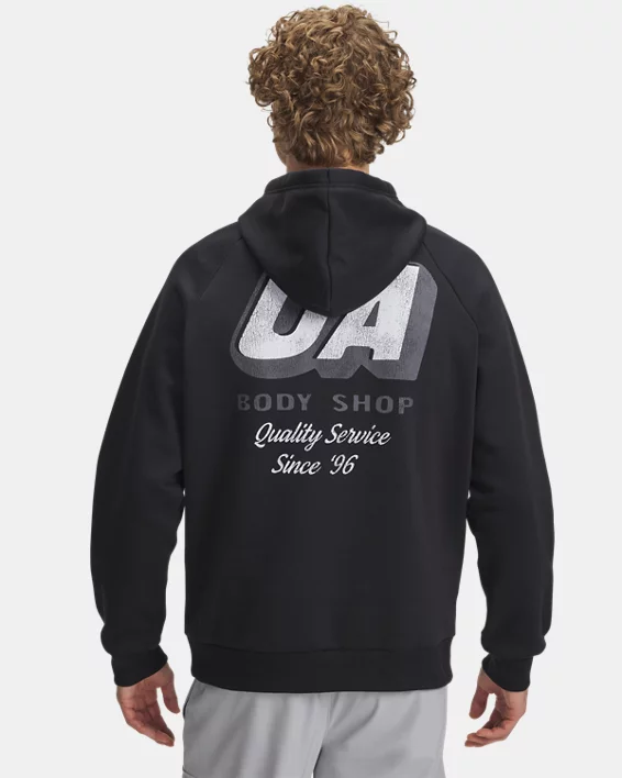 UA Rival Fleece HBR Logo Mens Hoodie - Image 2