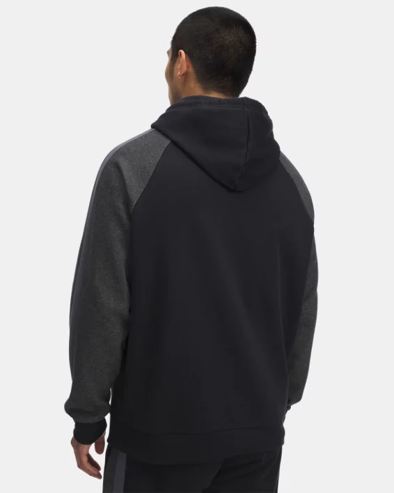 UA Rival Fleece Colorblock Mens Hoodie - Image 2