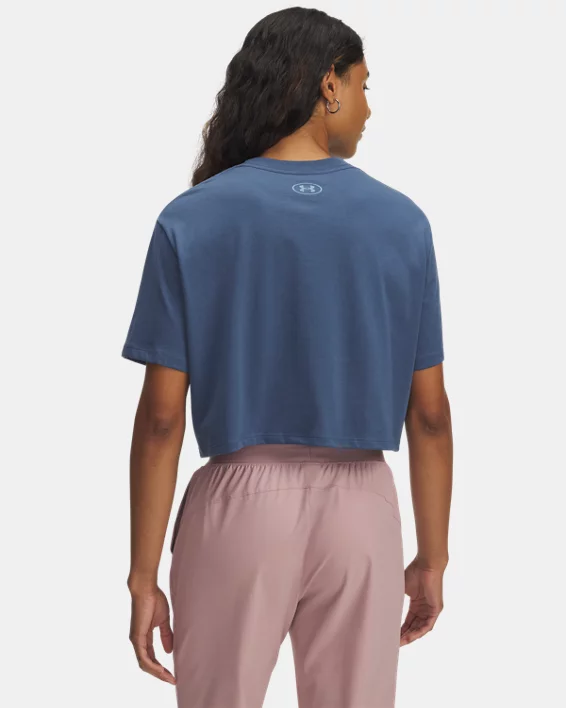 UA Outdoor Graphic Womens Crop Short Sleeve - Image 2