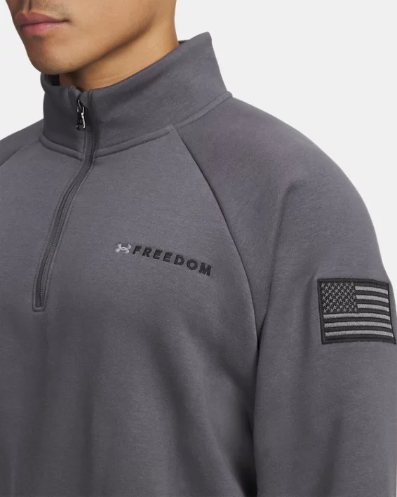 UA Freedom Icon Fleece Mens Zip - Image 3