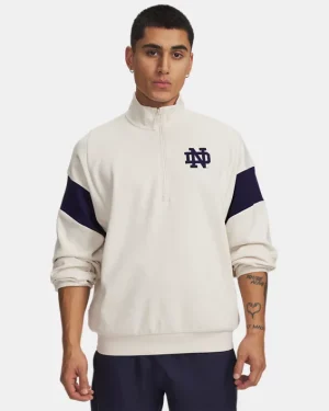 UA Gameday Icon Double Knit Fleece Collegiate Mens  Zip